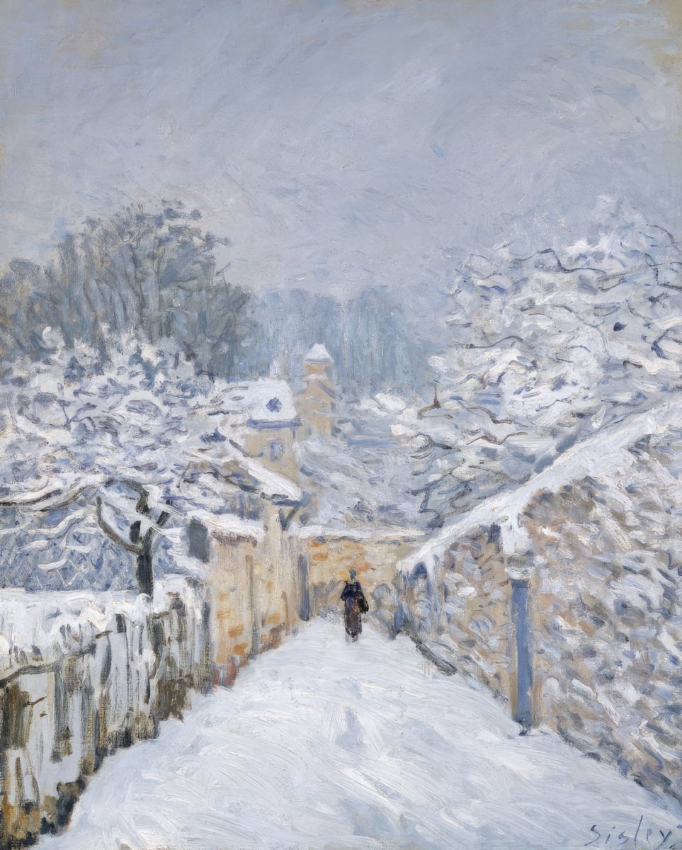 Snowy Road | Alfred Sisley | Ave Legato Art Prints