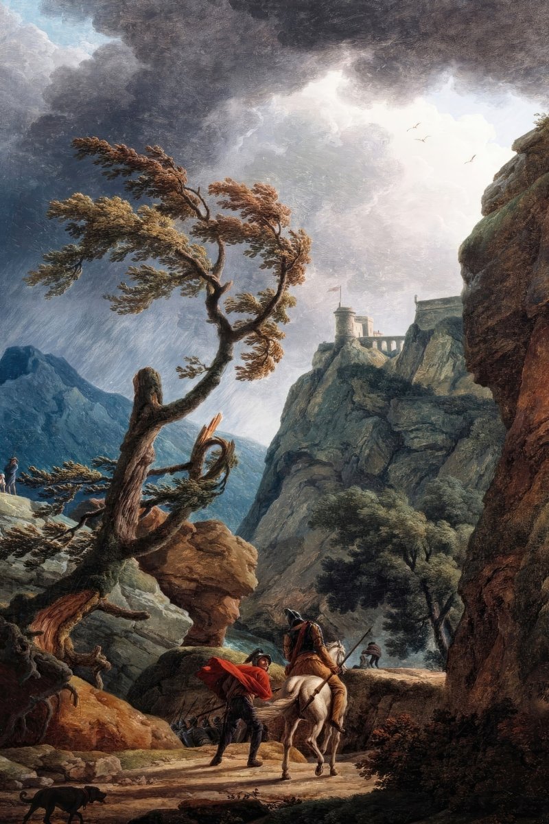 Soldiers in a Mountain Gorge | Claude Vernet | Ave Legato Art Prints