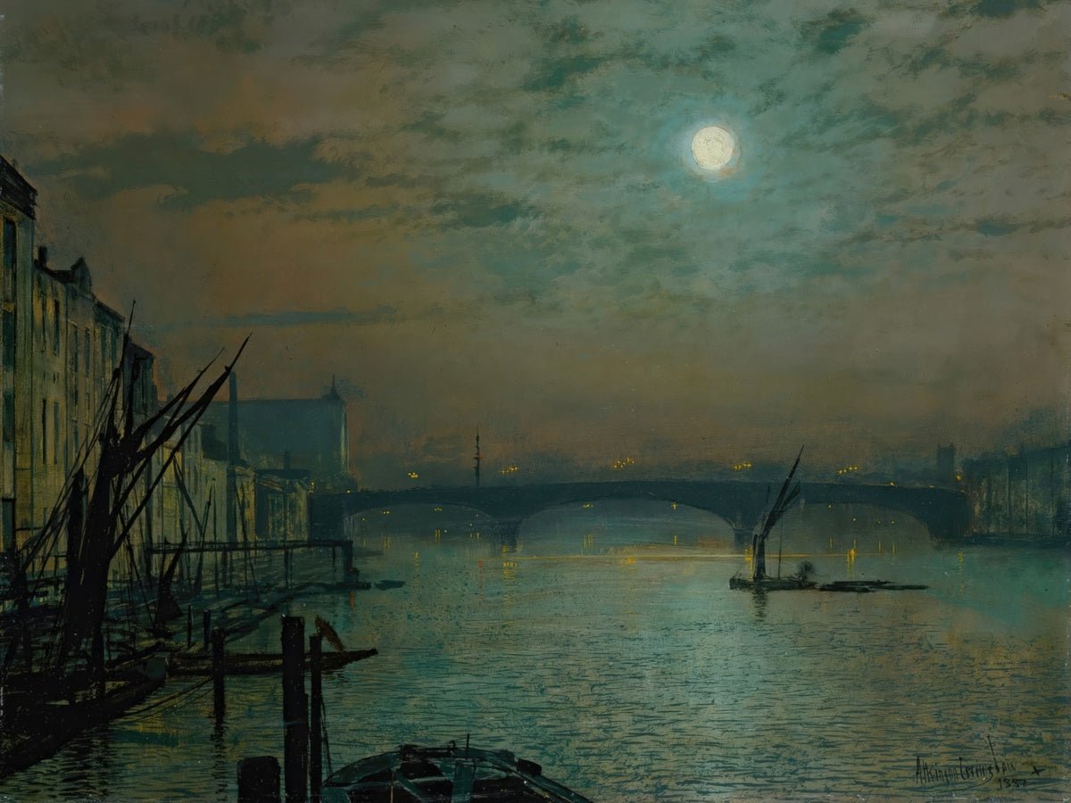 Southwark Bridge by Moonlight | John Grimshaw | Ave Legato Art Prints