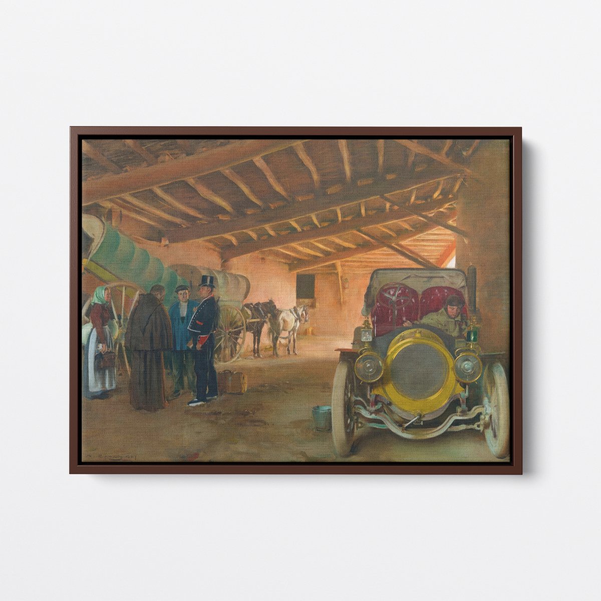 Spanish Garage, Fragment, Car | Ramon Casas | Ave Legato Art Prints