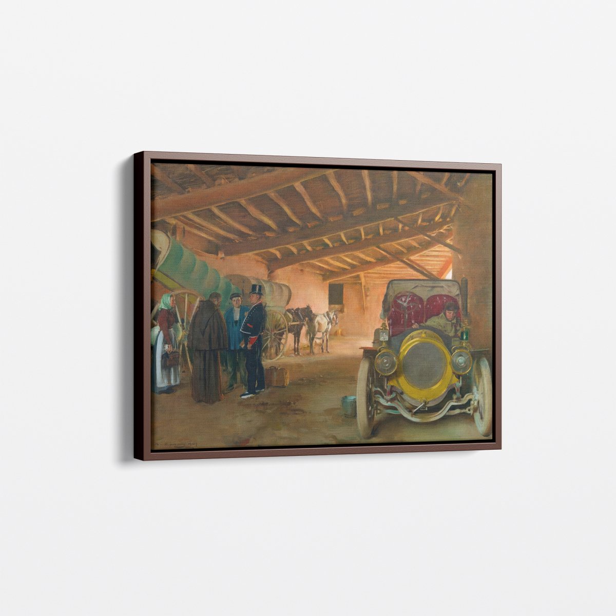 Spanish Garage, Fragment, Car | Ramon Casas | Ave Legato Art Prints