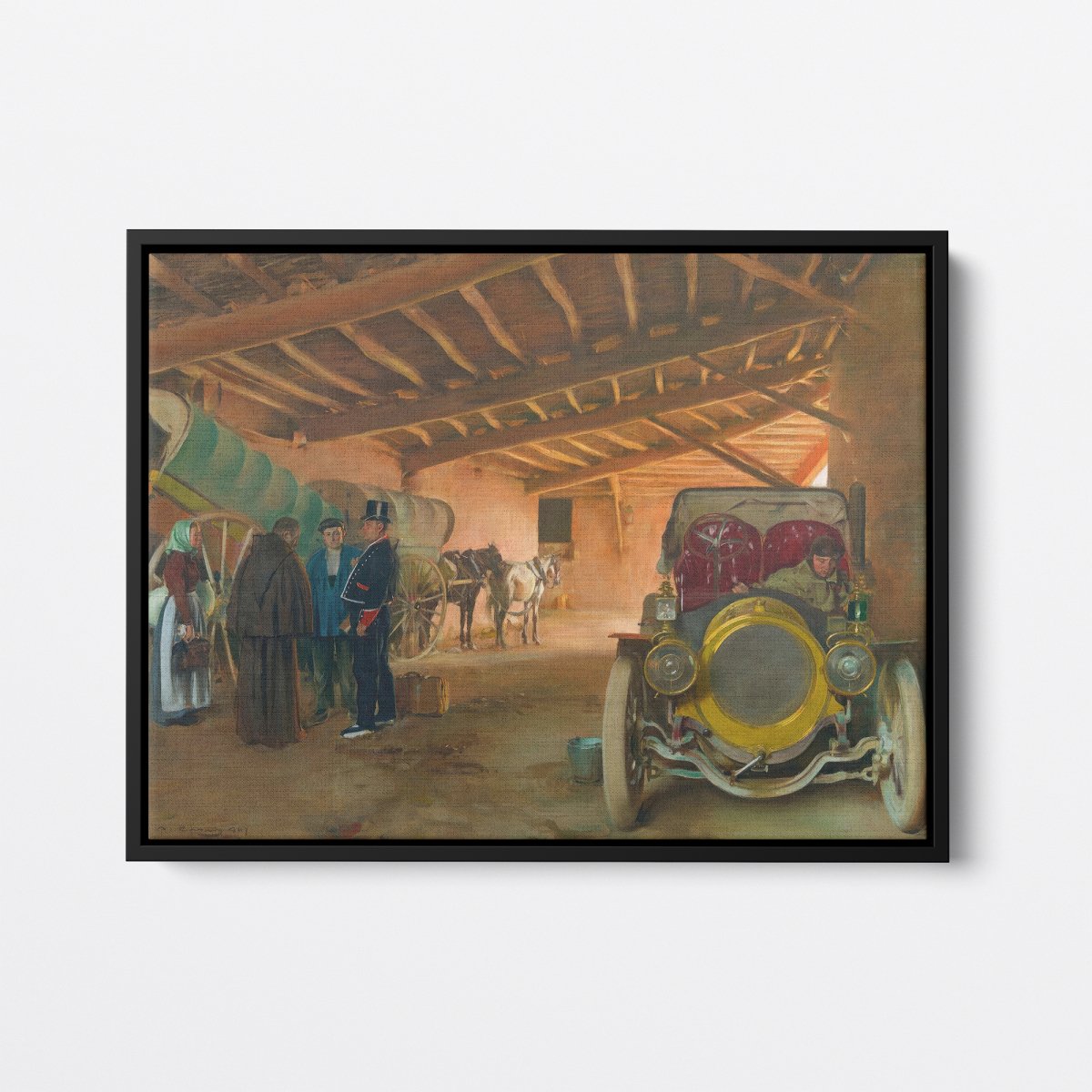 Spanish Garage, Fragment, Car | Ramon Casas | Ave Legato Art Prints