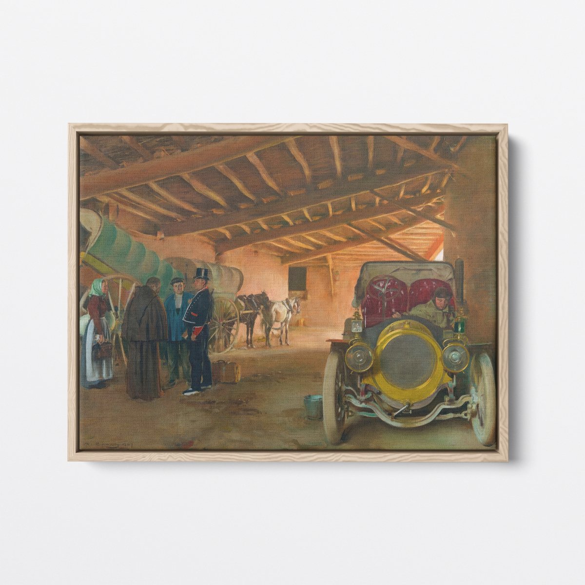 Spanish Garage, Fragment, Car | Ramon Casas | Ave Legato Art Prints