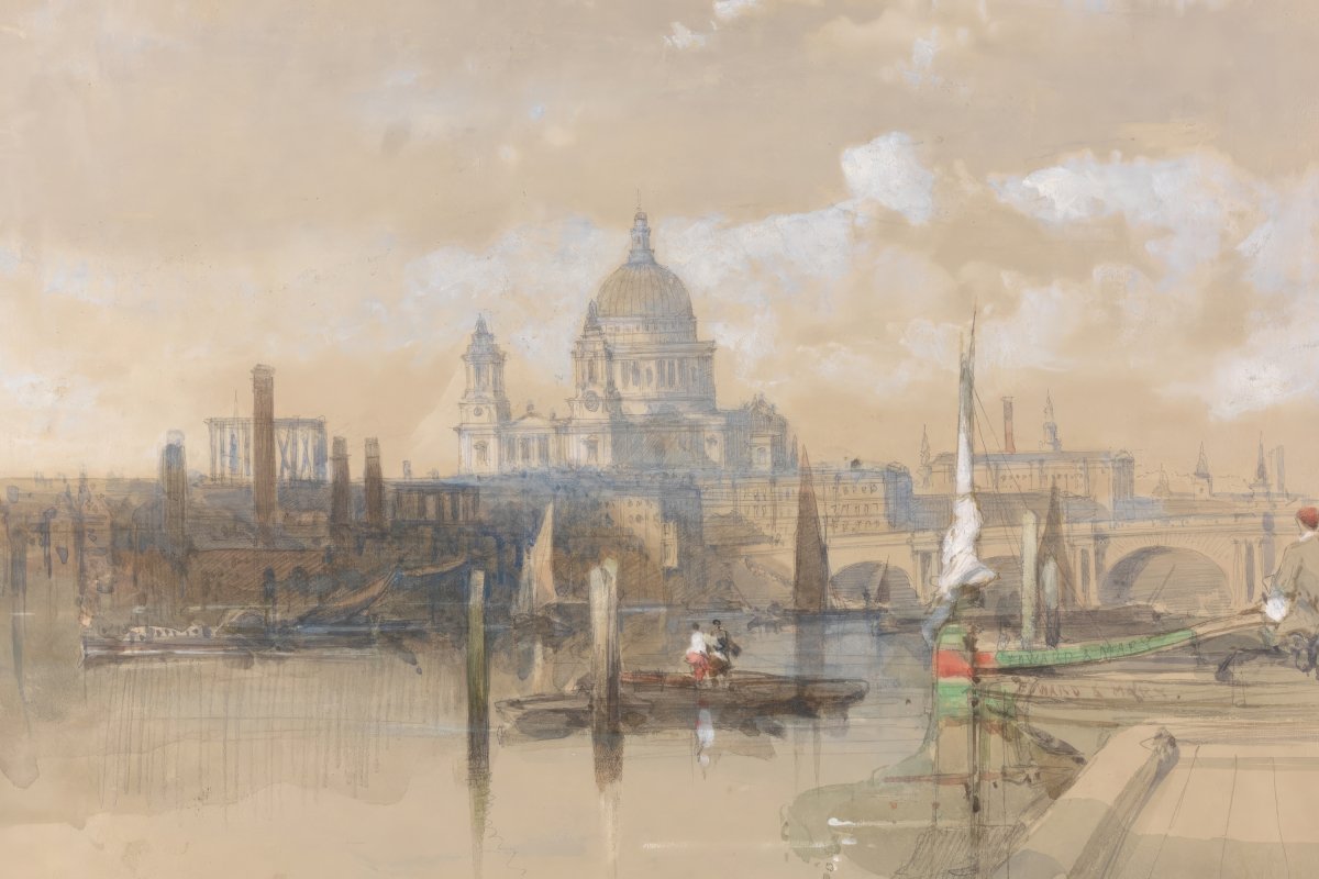 St. Paul’s from the River | David Roberts | Ave Legato Art Prints