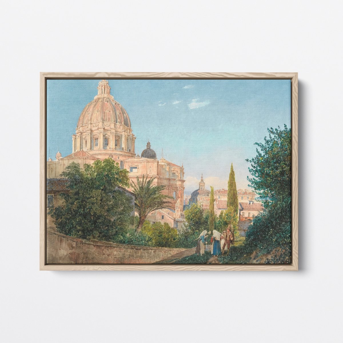 St. Peter's from the Vatican Garden | Rudolf von Alt | Ave Legato Art Prints