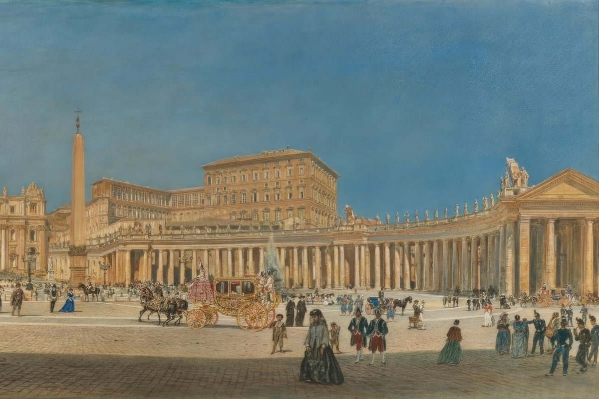 St. Peter's Square, Rome | Rudolf von Alt | Ave Legato Art Prints