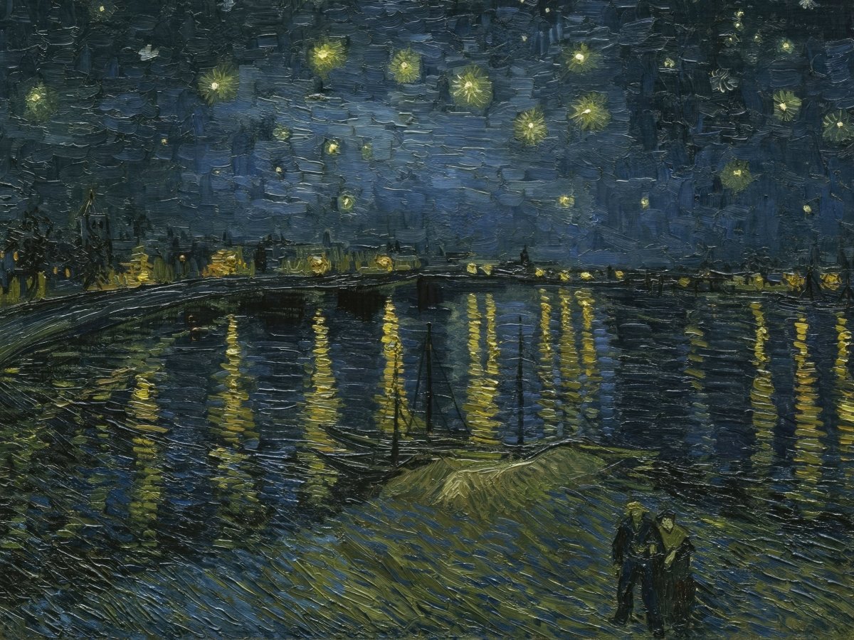 Starry Night Over the Rhône (Dark) | Vincent van Gogh | Ave Legato Art Prints