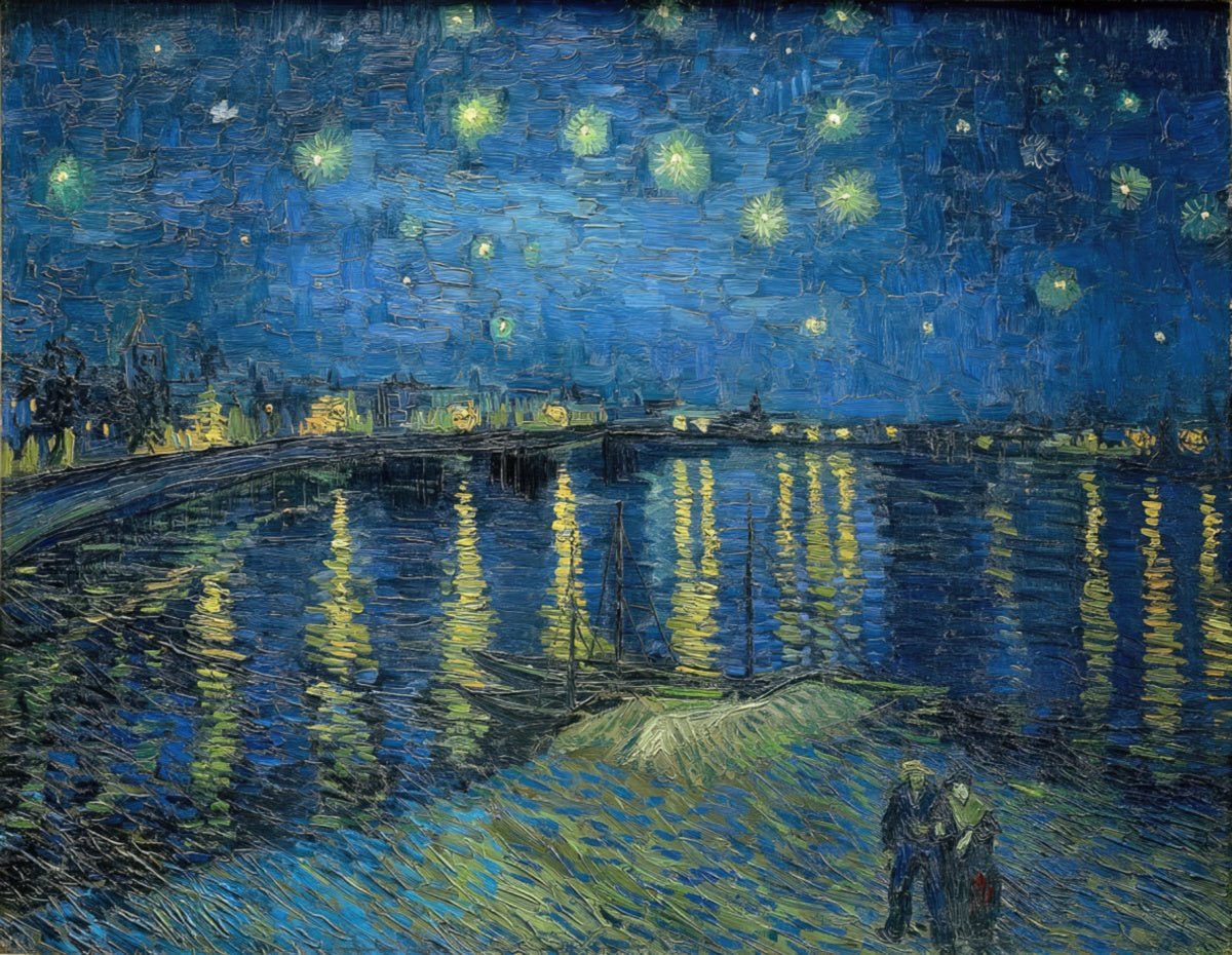 Starry Night Over the Rhone | Vincent van Gogh | Ave Legato Art Prints