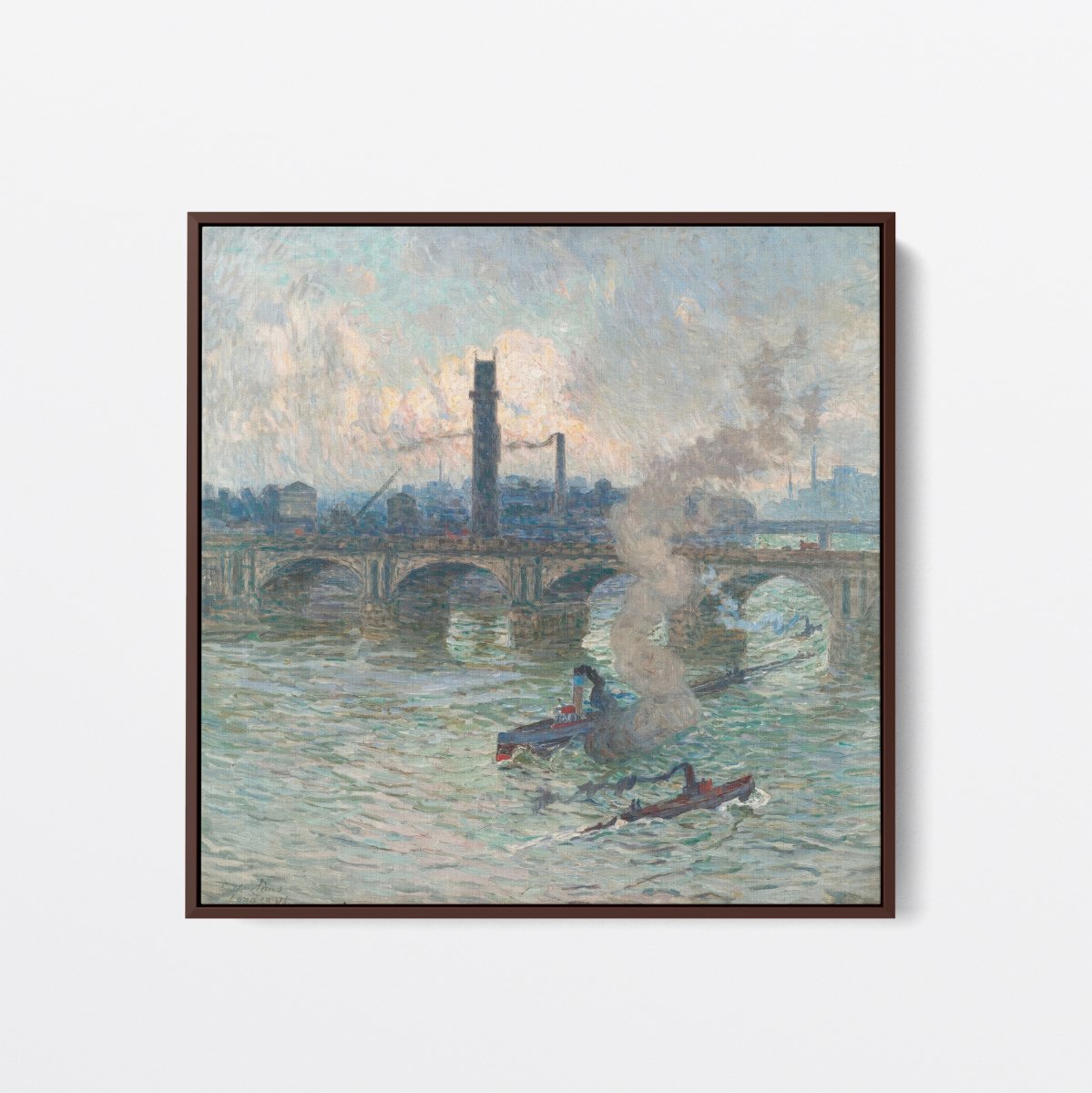 Steamboats on the Thames | Emile Claus | Ave Legato Art Prints