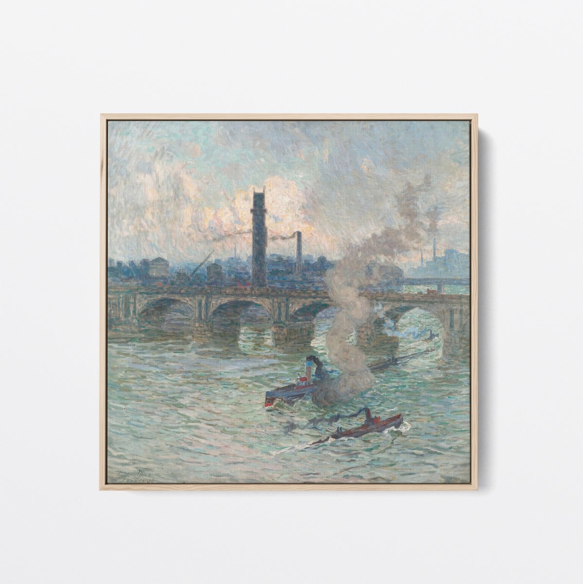 Steamboats on the Thames | Emile Claus | Ave Legato Art Prints