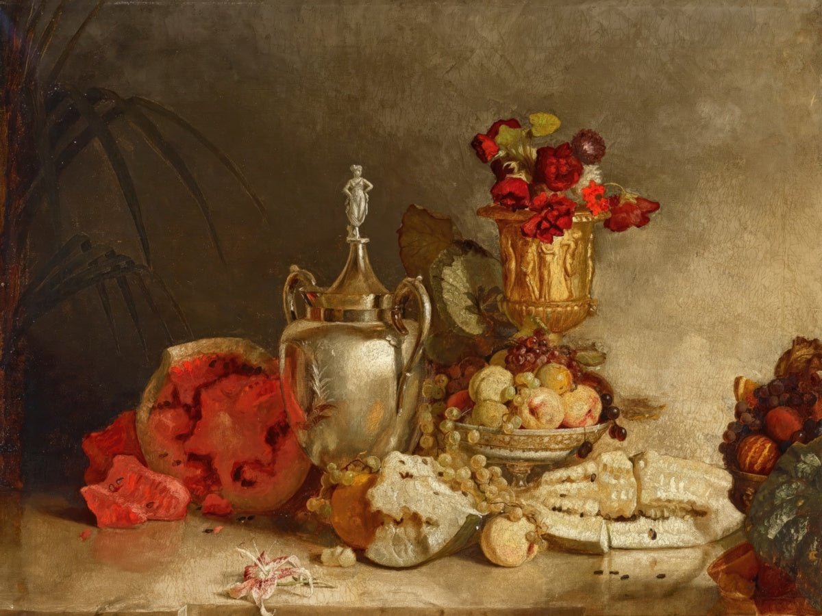 Still Life of Fruit and Urn | Theodore Steele | Ave Legato Art Prints