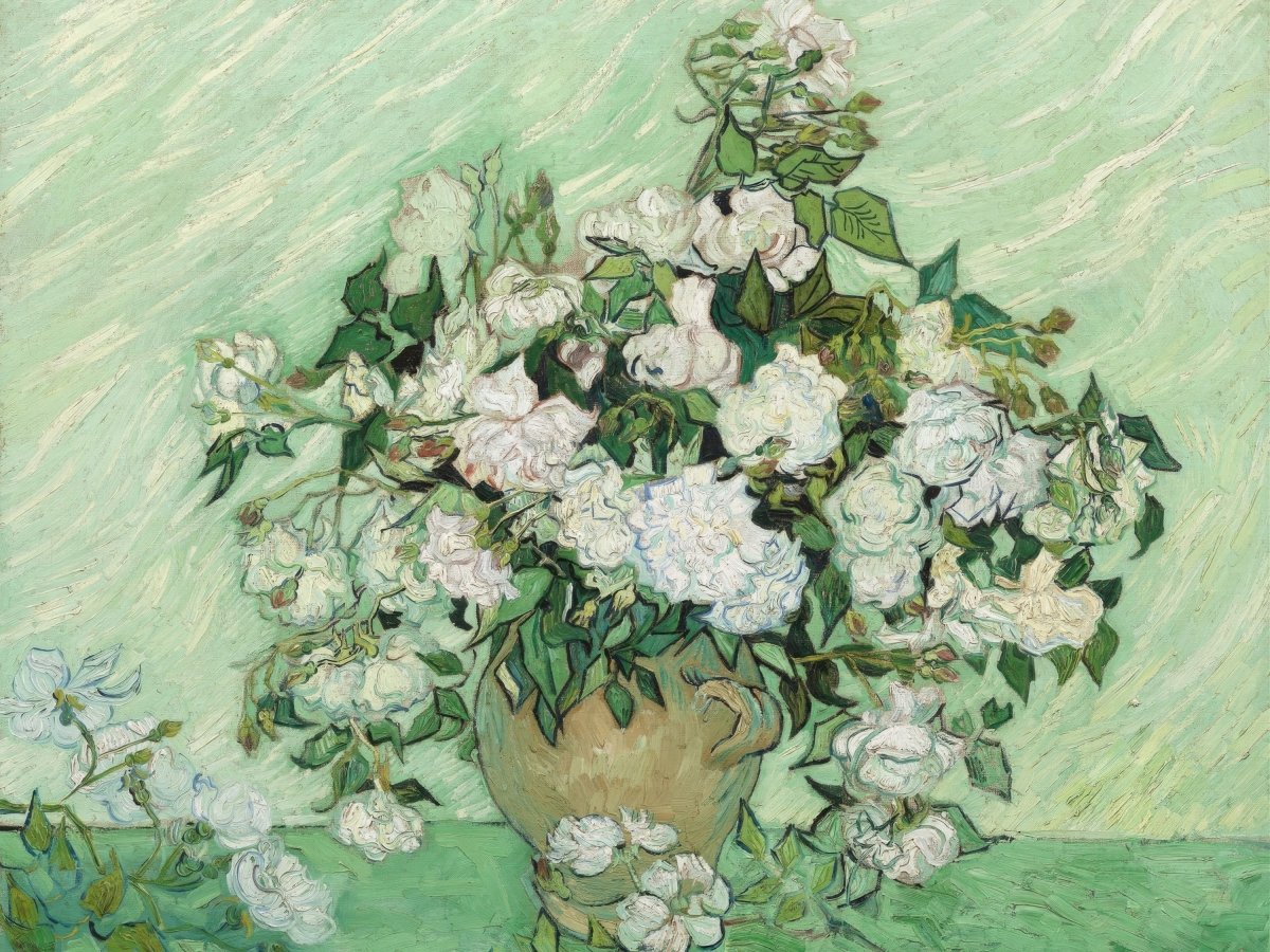 Still Life, Vase with White Roses | Vincent van Gogh | Ave Legato Art Prints