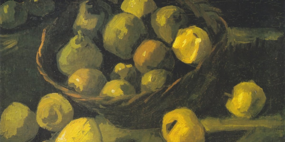 Still Life with a Basket of Apples | Vincent van Gogh | Ave Legato Art Prints