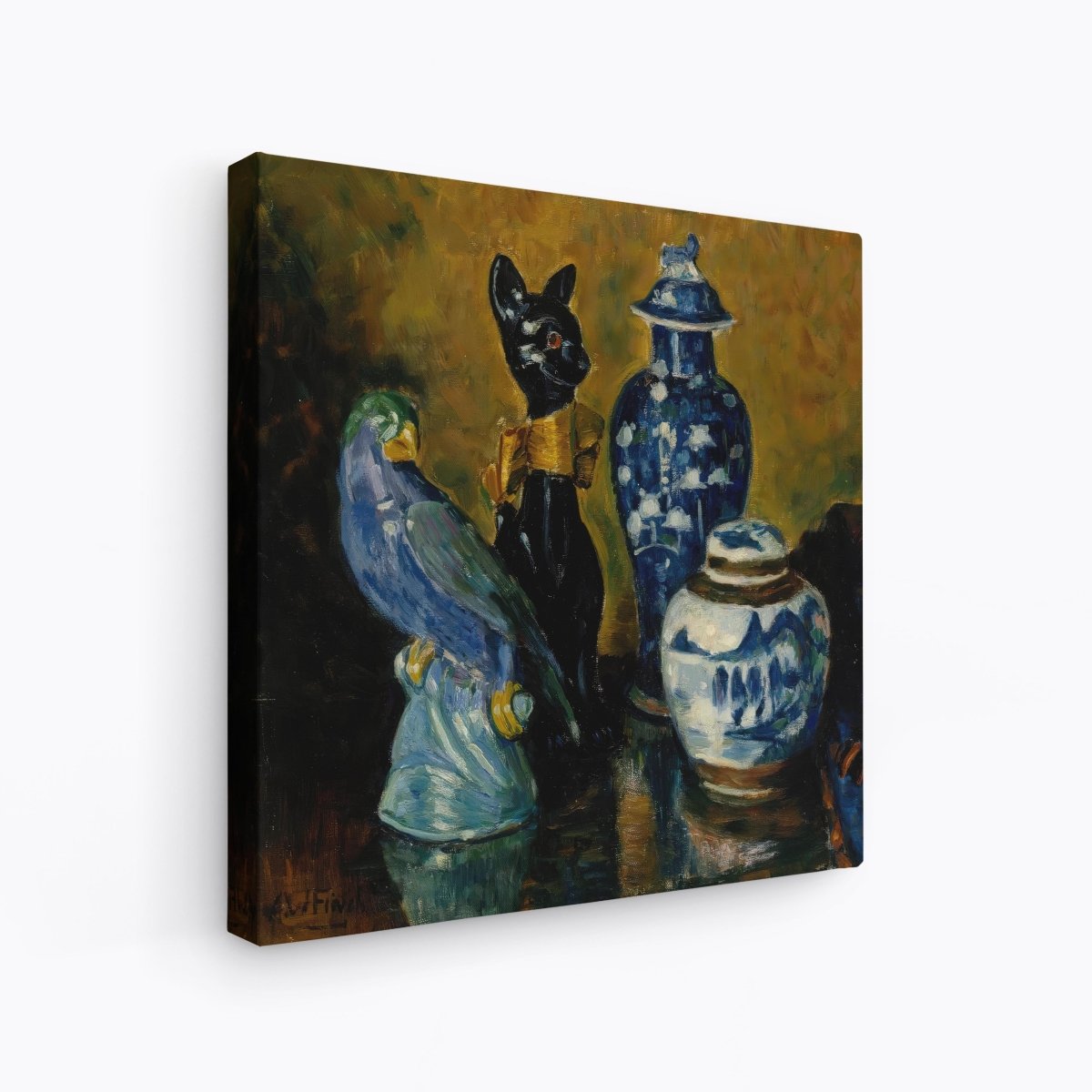 Still Life with Blue Figurines | Alfred Finch | Ave Legato Art Prints