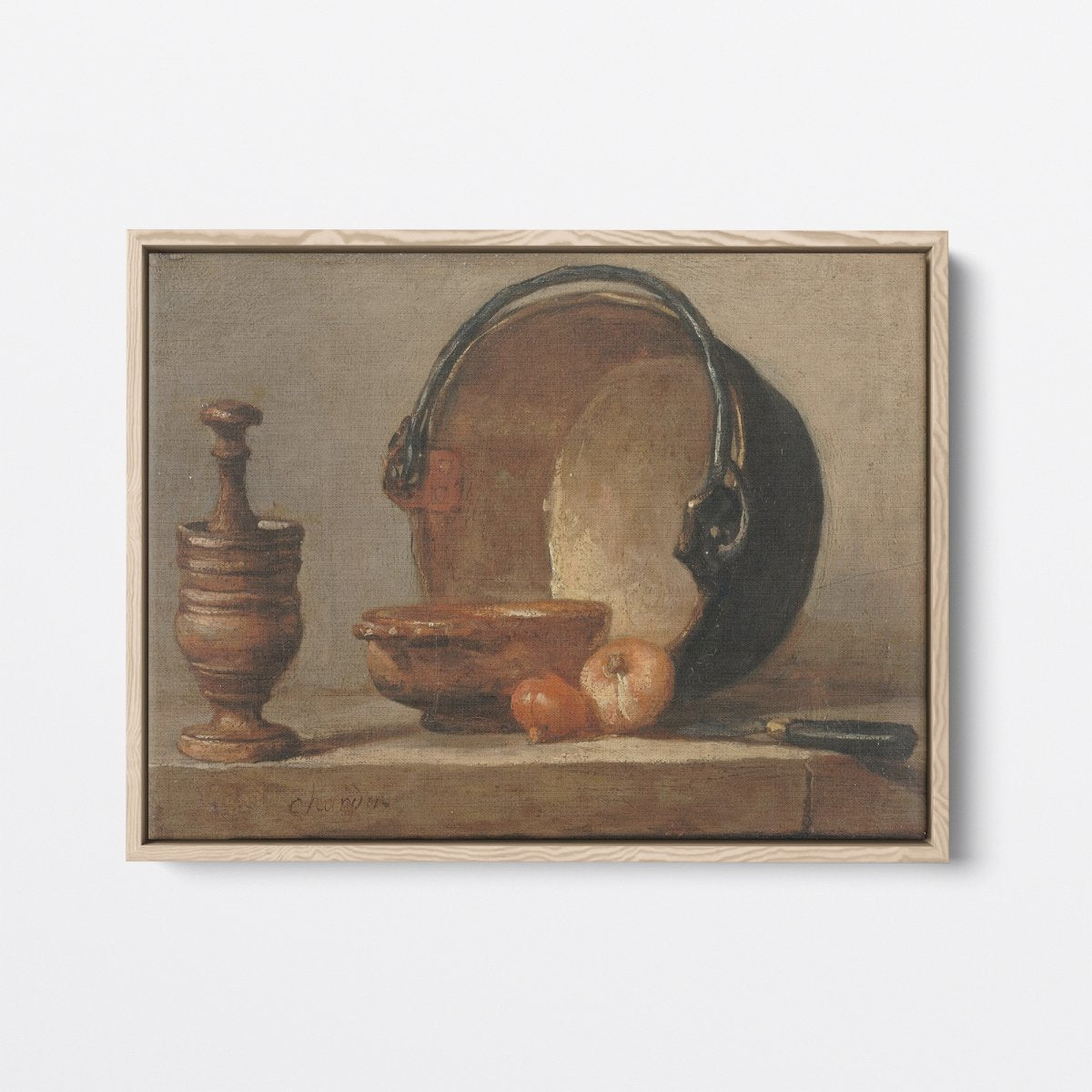 Still Life with Copper Cauldron | Jean - Baptiste - Simeon Chardin | Ave Legato Art Prints