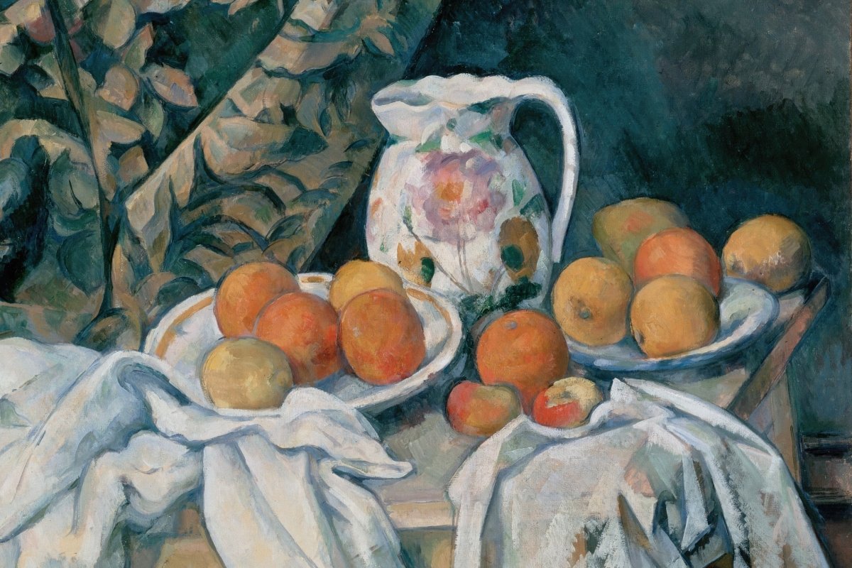 Still Life with Curtains | Paul Cézanne | Ave Legato Art Prints