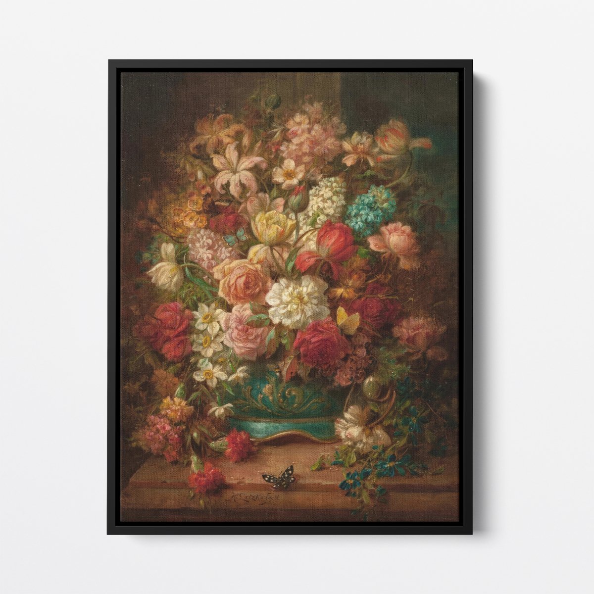 Still Life with Flowers and Butterflies | Hans Zatzka | Ave Legato Art Prints