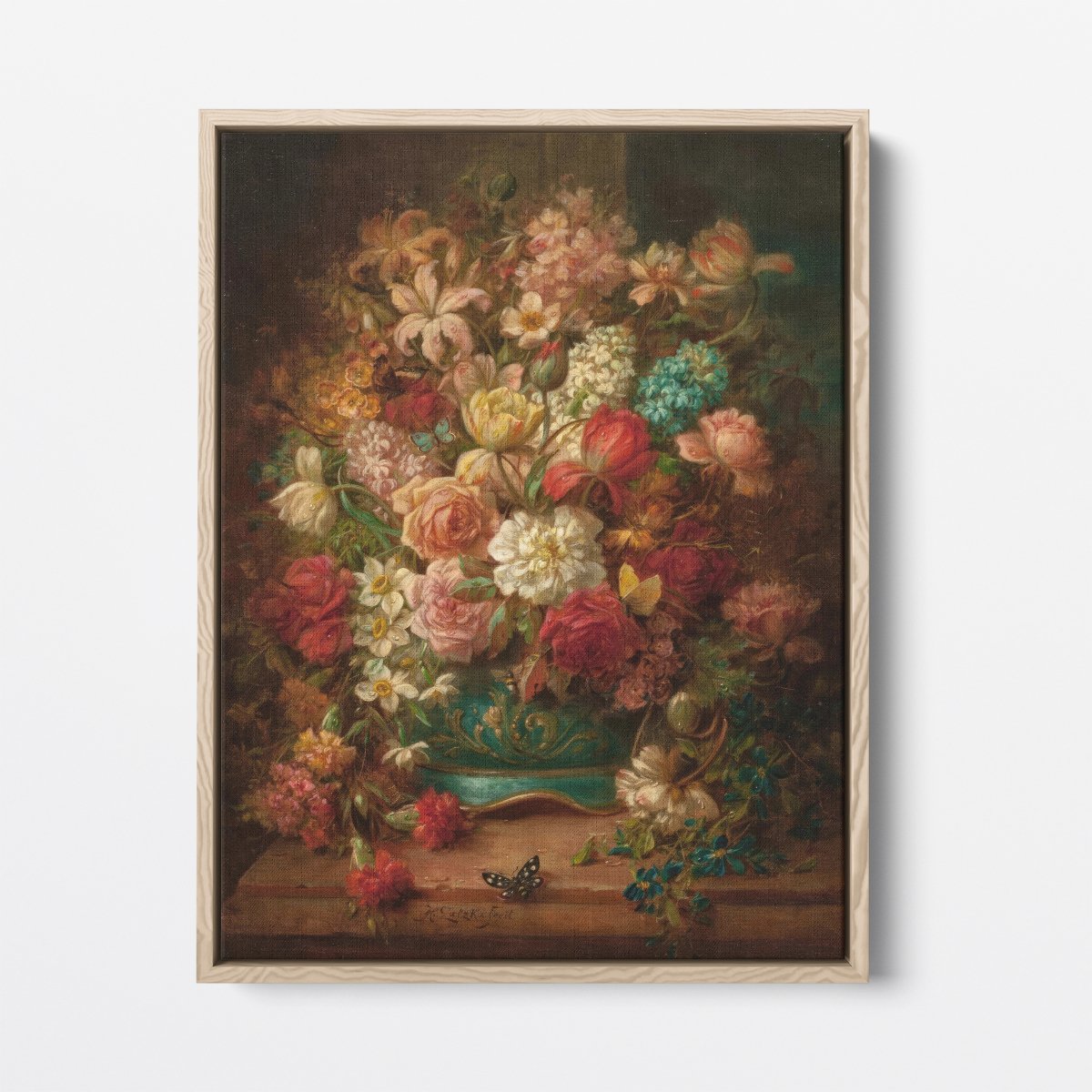 Still Life with Flowers and Butterflies | Hans Zatzka | Ave Legato Art Prints