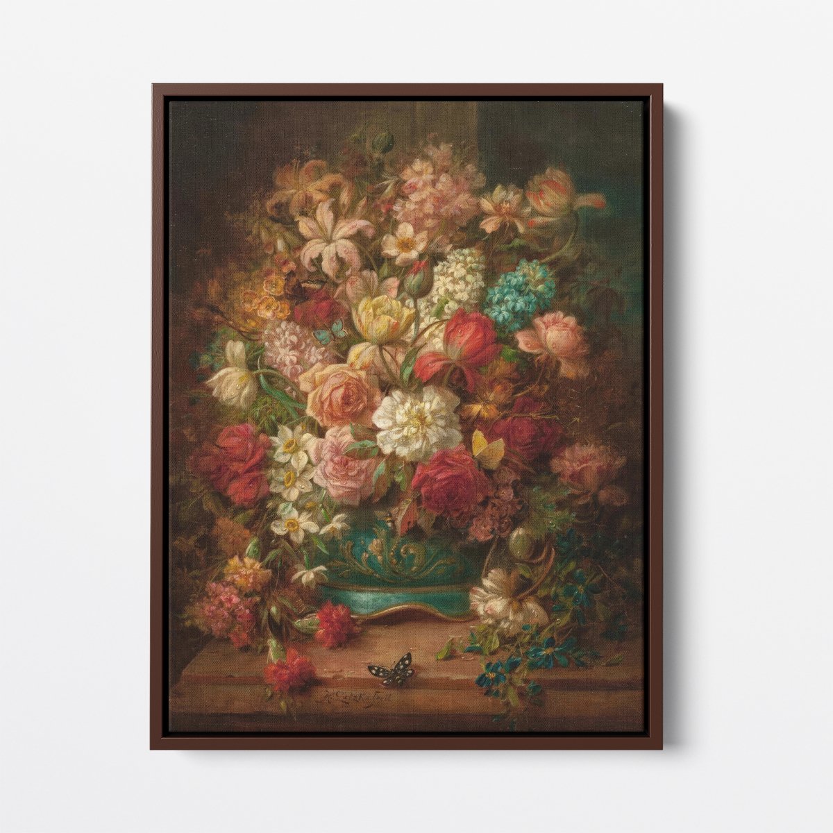 Still Life with Flowers and Butterflies | Hans Zatzka | Ave Legato Art Prints