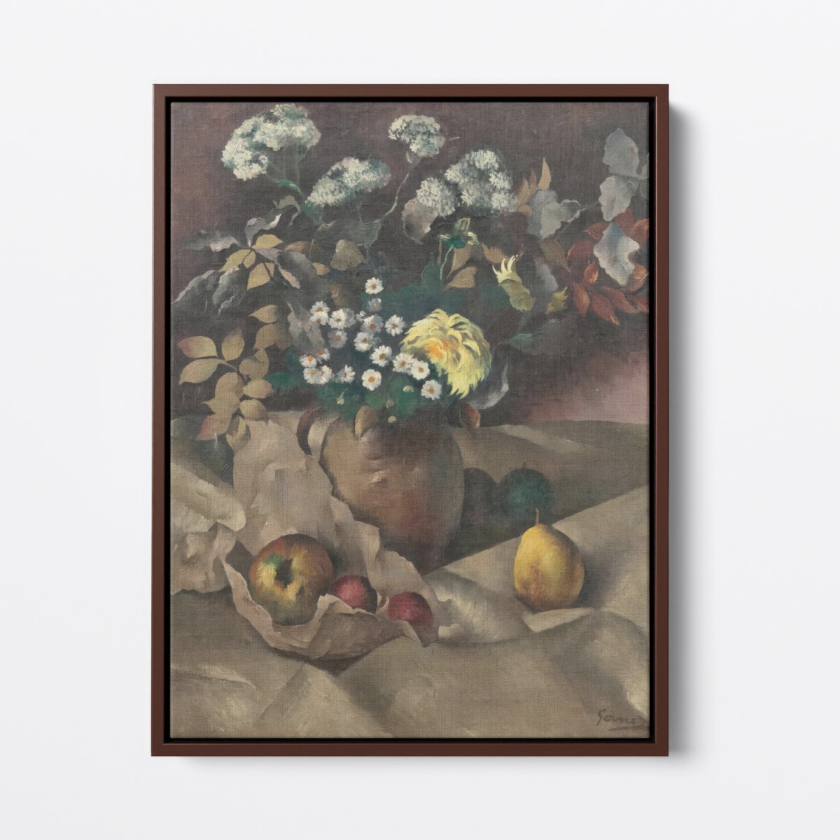 Still Life with Flowers, Pears and Apples | Paul - Elie Gernez | Ave Legato Art Prints