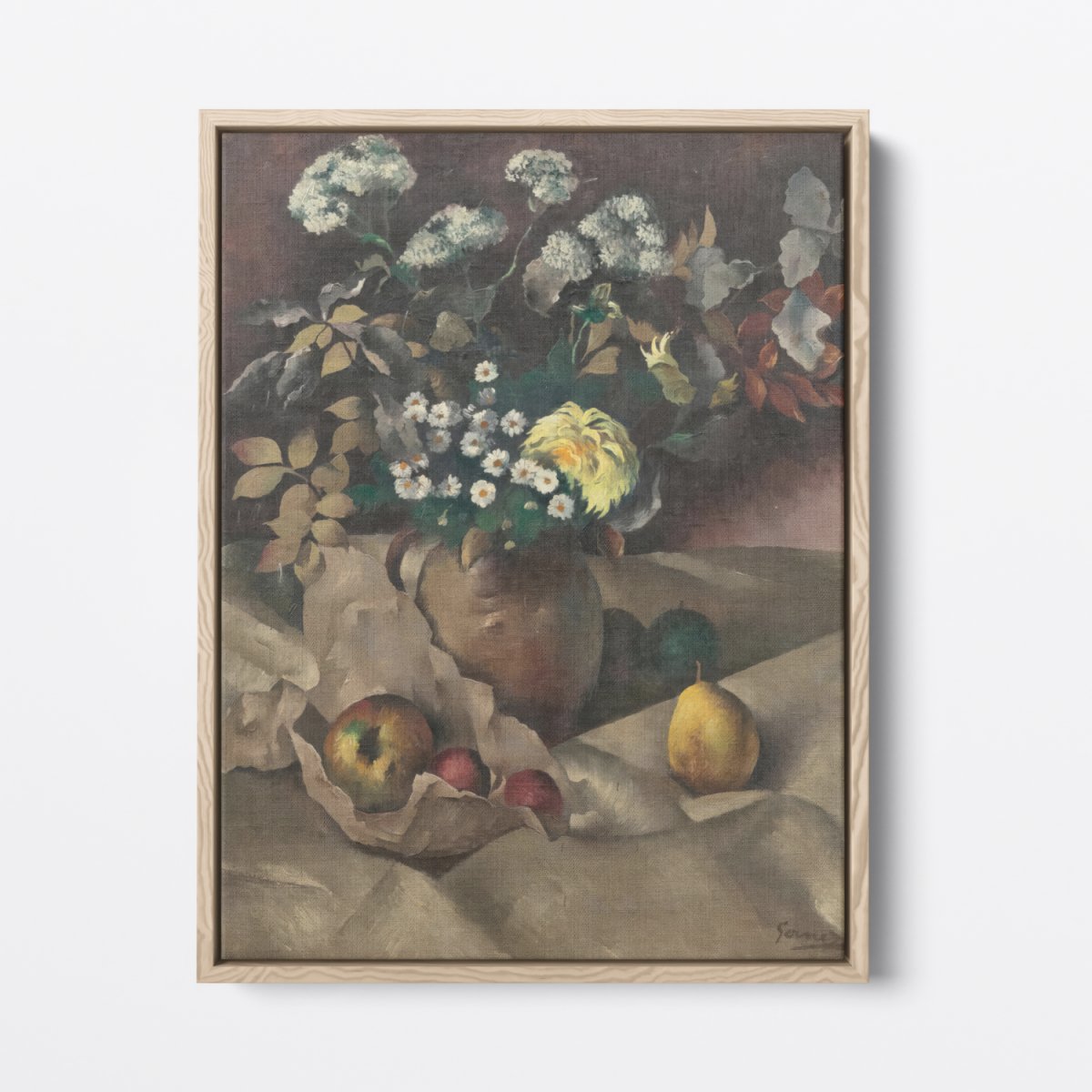 Still Life with Flowers, Pears and Apples | Paul - Elie Gernez | Ave Legato Art Prints