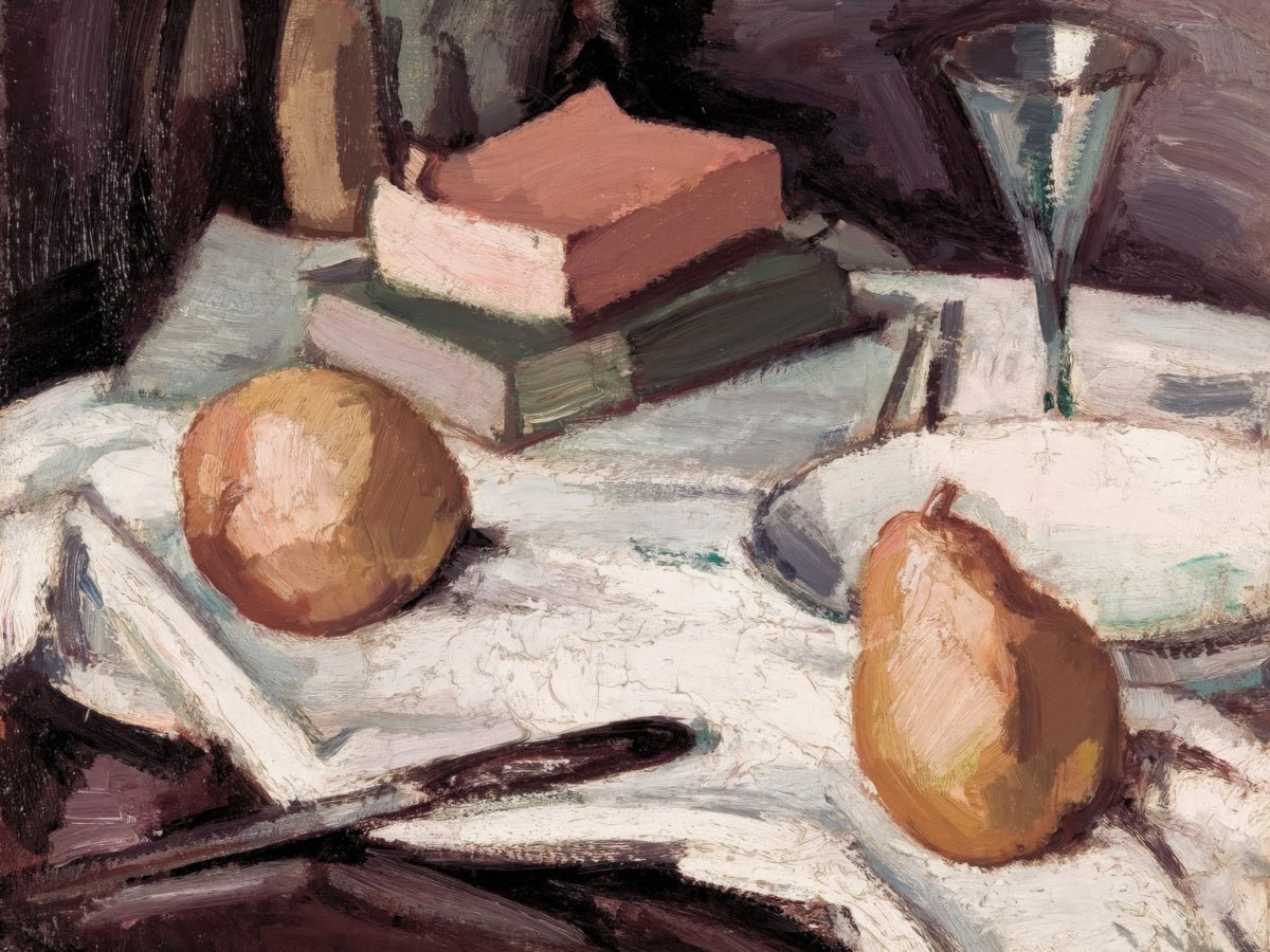 Still Life with Pears and Wineglass | Samuel Peploe | Ave Legato Art Prints