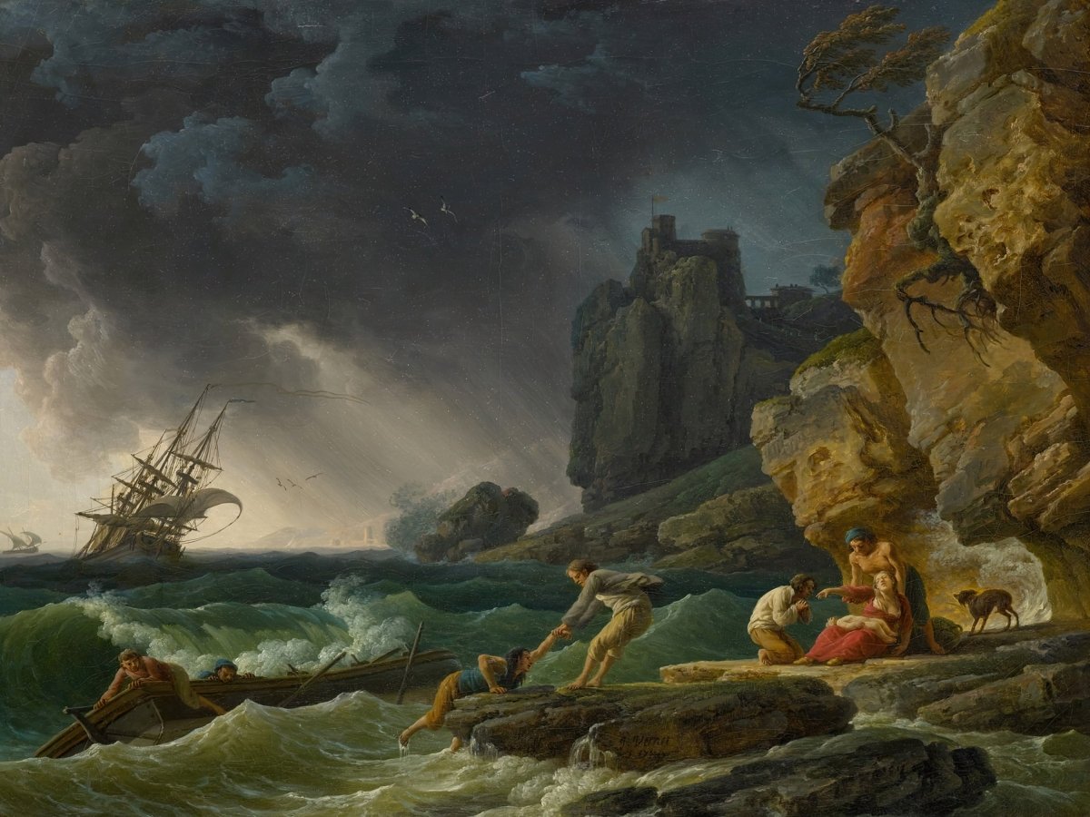 Stormy Sea with Shipwreck | Claude Vernet | Ave Legato Art Prints