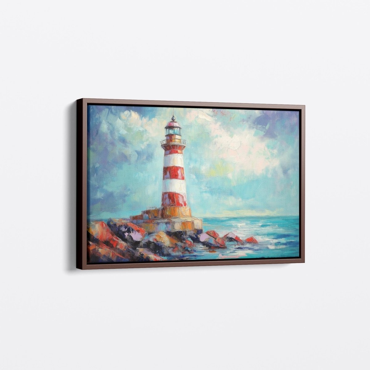 Striped Lighthouse | Ave Legato | Ave Legato Art Prints