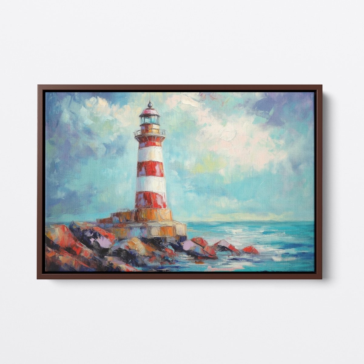 Striped Lighthouse | Ave Legato | Ave Legato Art Prints