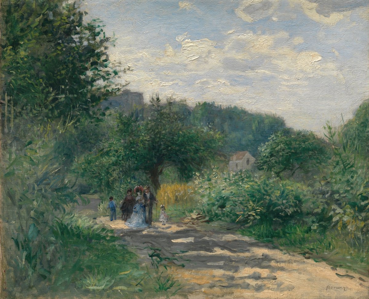 Stroll in Louvenciennes | Pierre - Auguste Renoir | Ave Legato Art Prints