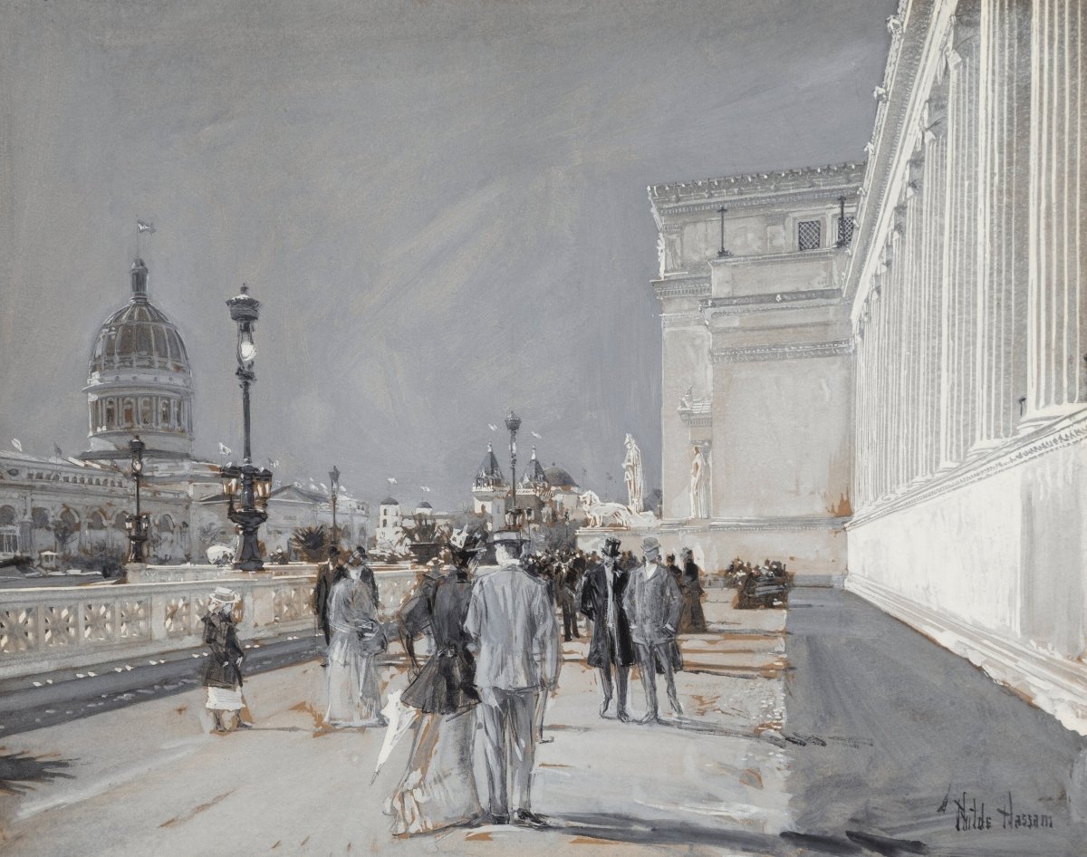 Strolling the World's Fair (1892) | Childe Hassam | Ave Legato Art Prints