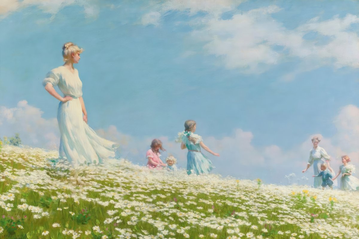 Summer Blossom Fields | Charles Curran | Ave Legato Art Prints