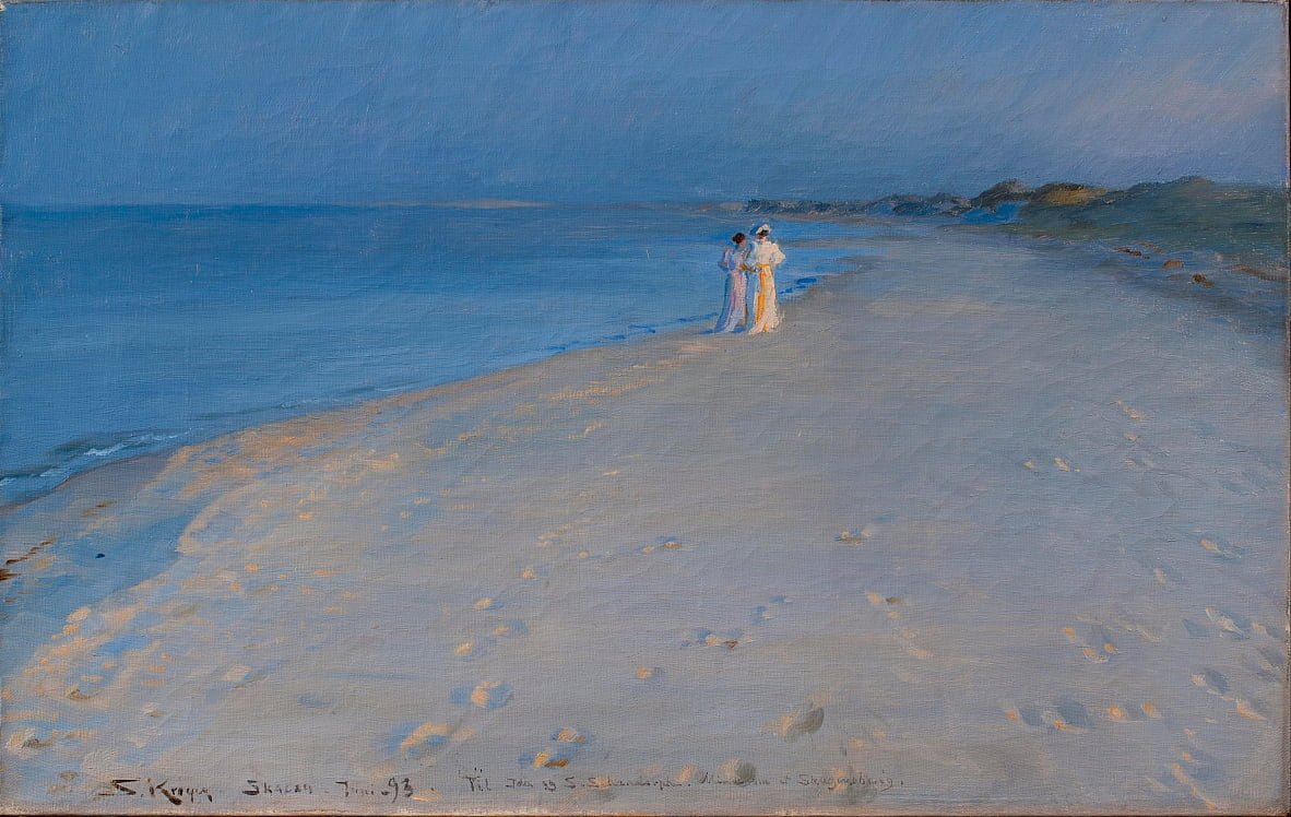 Summer Evening at South Beach | Peder Krøyer | Ave Legato Art Prints