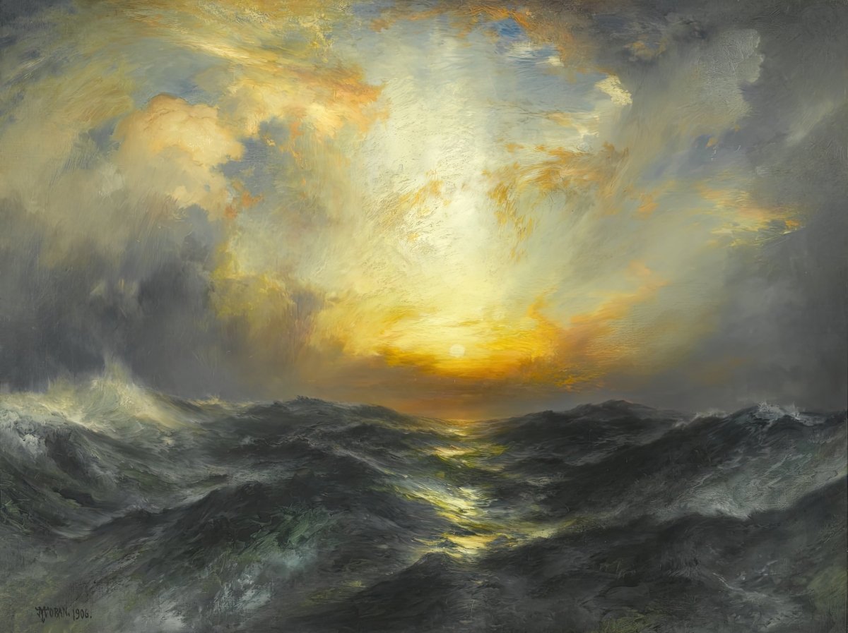 Sun Shines Above Darkness | Thomas Moran | Ave Legato Art Prints