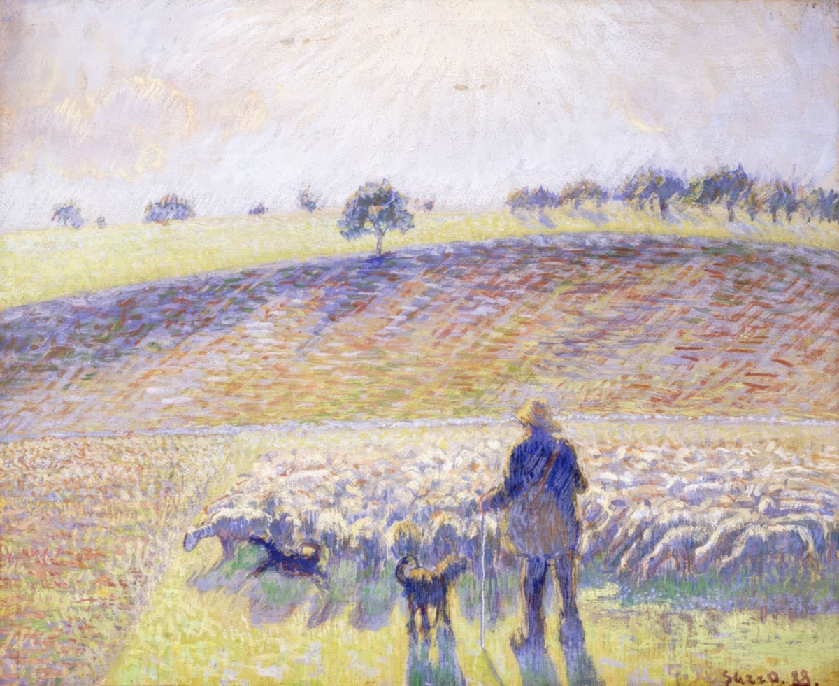 Sun Shines on the Faithful Shepherd | Camille Pissarro | Ave Legato Art Prints