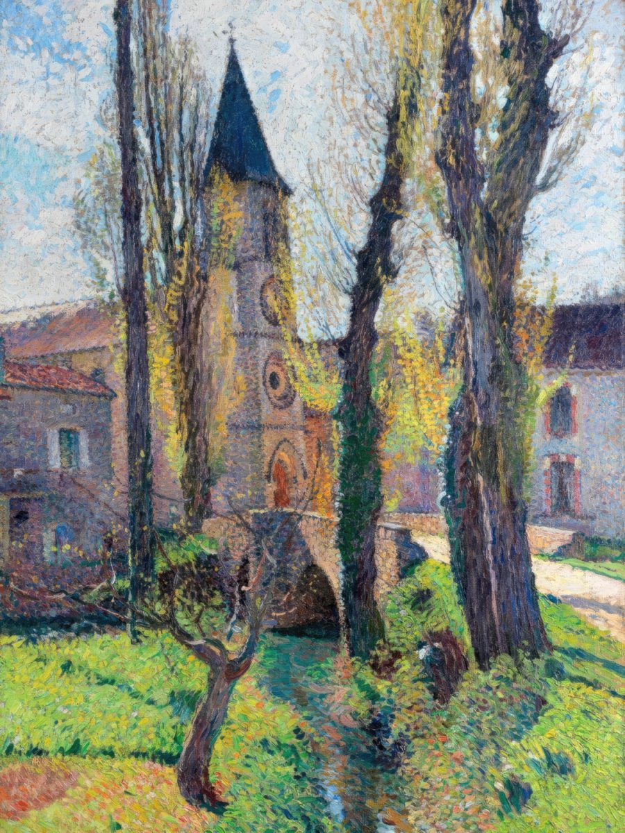 Sunny Day, Church in Labastide | Henri Martin | Ave Legato Art Prints