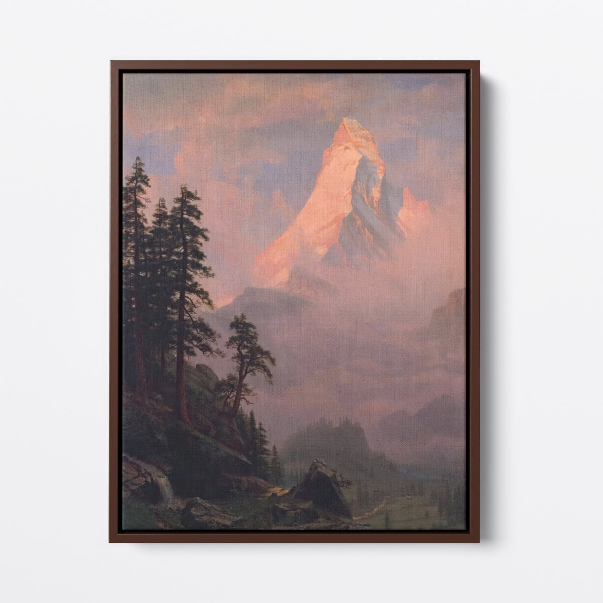 Sunrise on the Matterhorn | Albert Bierstadt | Ave Legato Art Prints