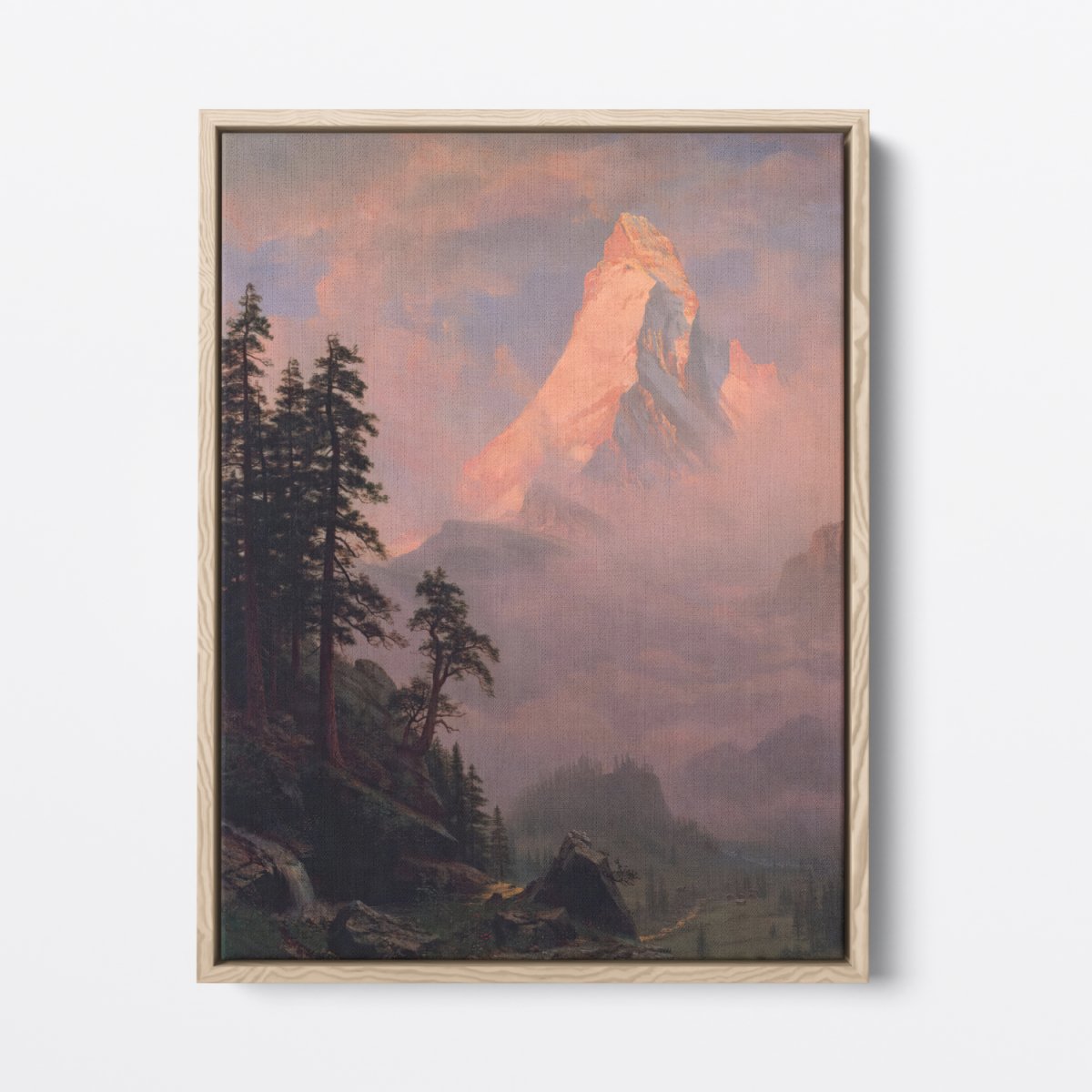 Sunrise on the Matterhorn | Albert Bierstadt | Ave Legato Art Prints