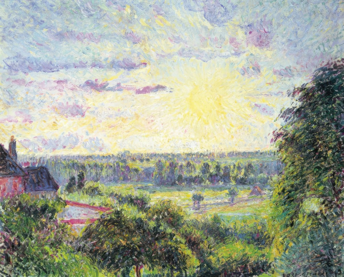 Sunset at Eragny | Camille Pissarro | Ave Legato Art Prints