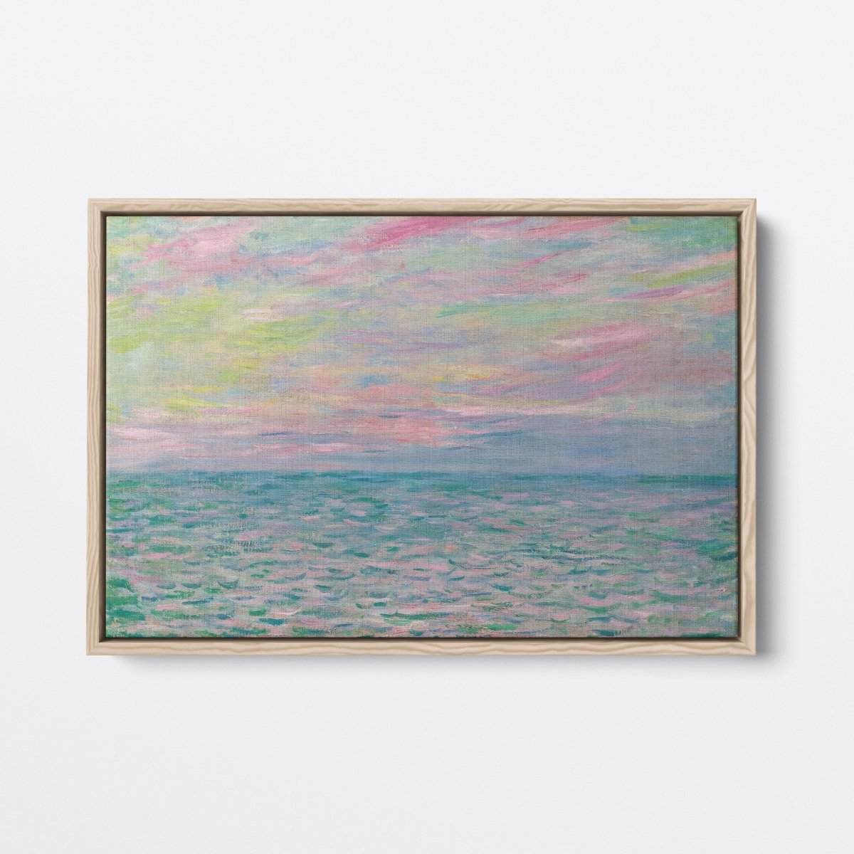 Sunset at Pourville, Open Sea | Claude Monet | Ave Legato Art Prints