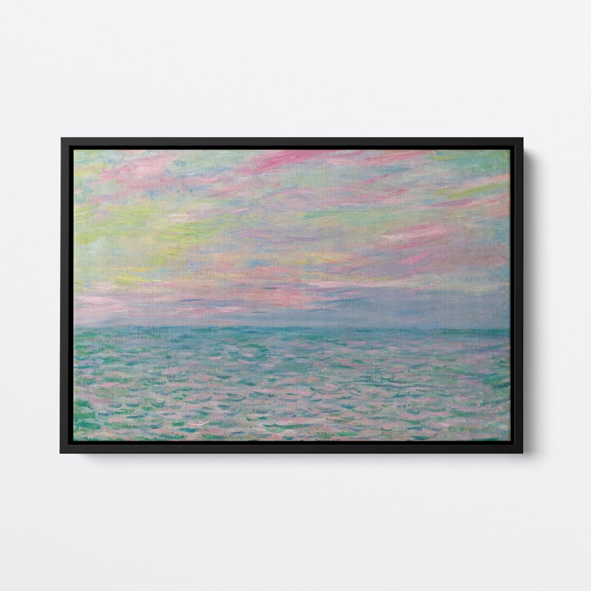 Sunset at Pourville, Open Sea | Claude Monet | Ave Legato Art Prints