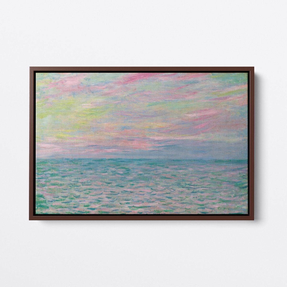 Sunset at Pourville, Open Sea | Claude Monet | Ave Legato Art Prints