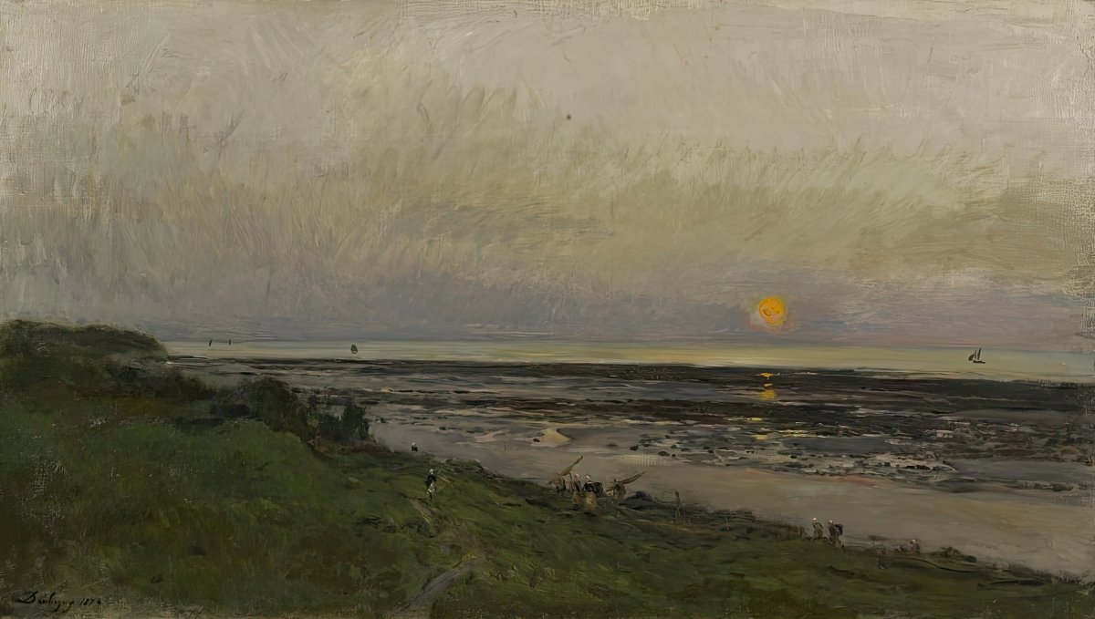 Sunset at the Coast | Charles Daubigny | Ave Legato Art Prints