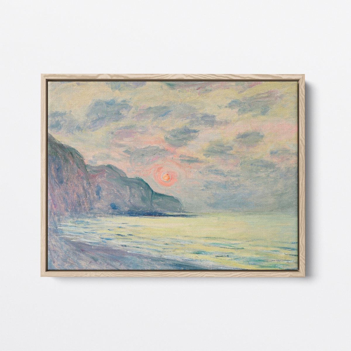 Sunset, Foggy Weather, Pourville | Claude Monet | Ave Legato Art Prints