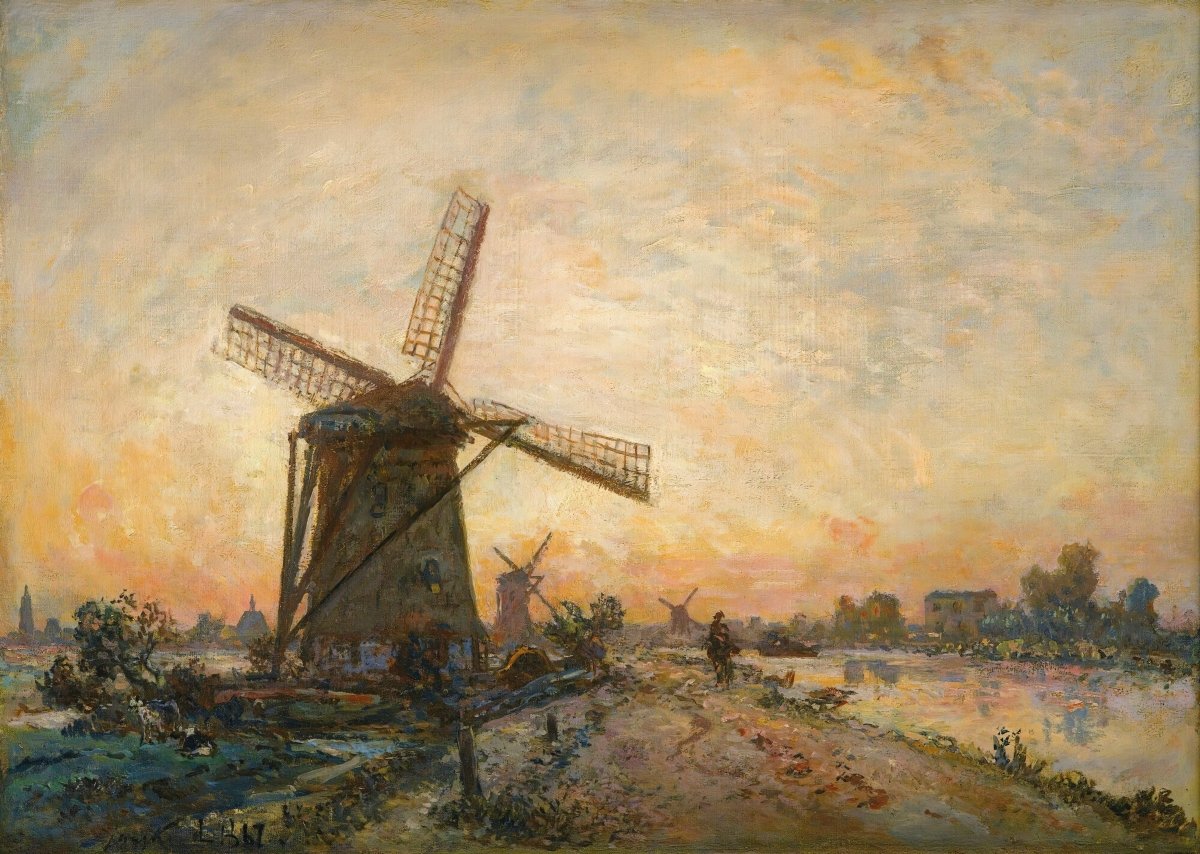 Sunset in Holland | Johan Jongkind | Ave Legato Art Prints