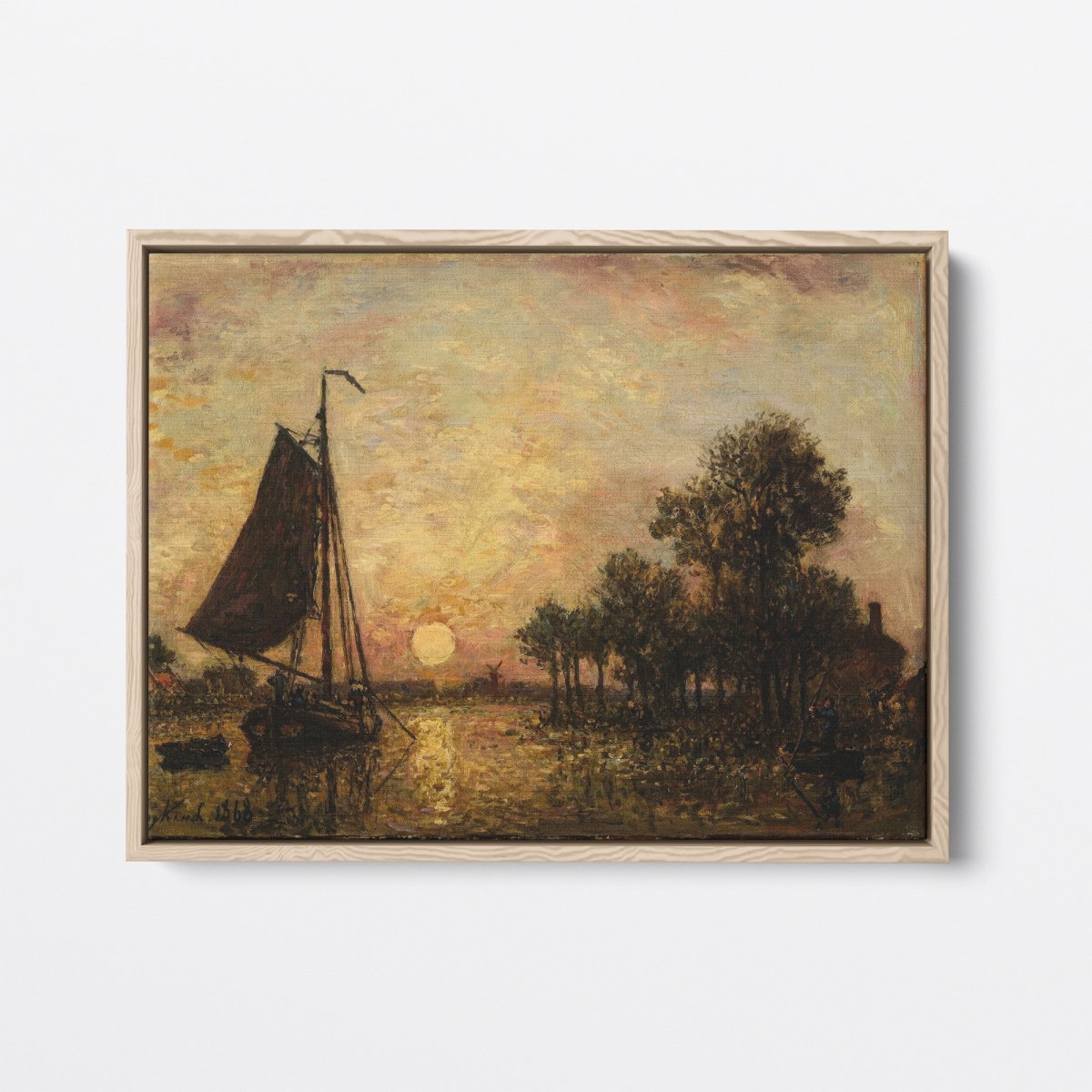 Sunset in Holland | Johan Jongkind | Ave Legato Art Prints