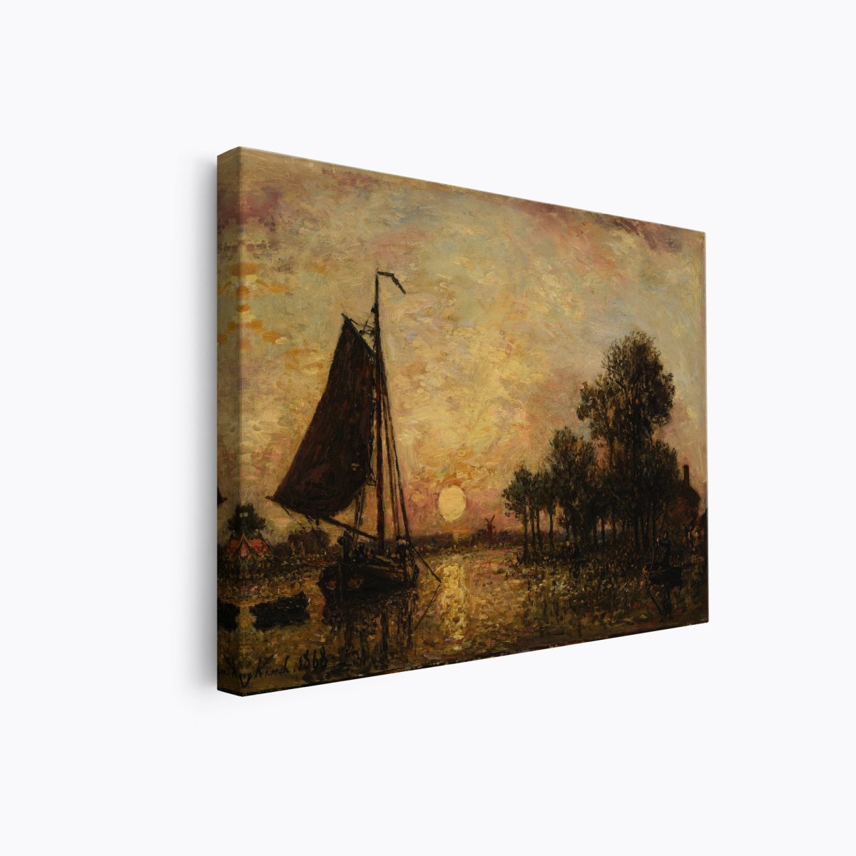 Sunset in Holland | Johan Jongkind | Ave Legato Art Prints