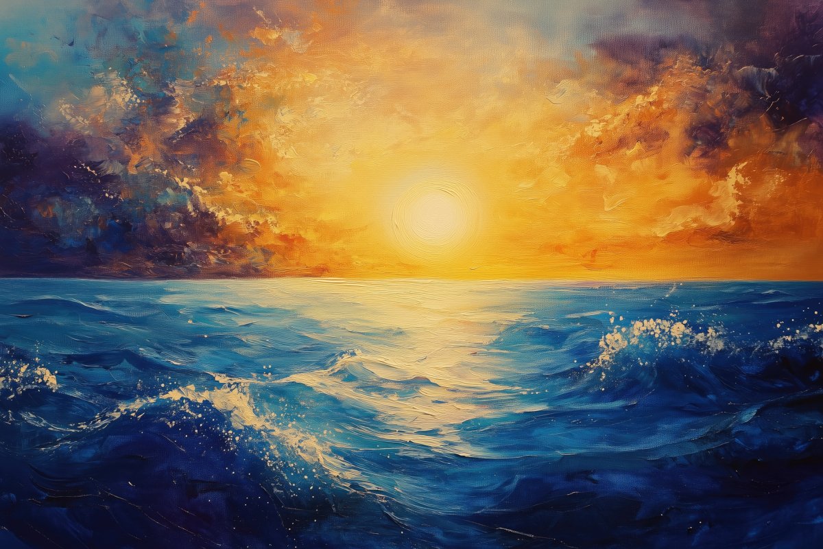 Sunset Over the Sea | Ave Legato | Ave Legato Art Prints