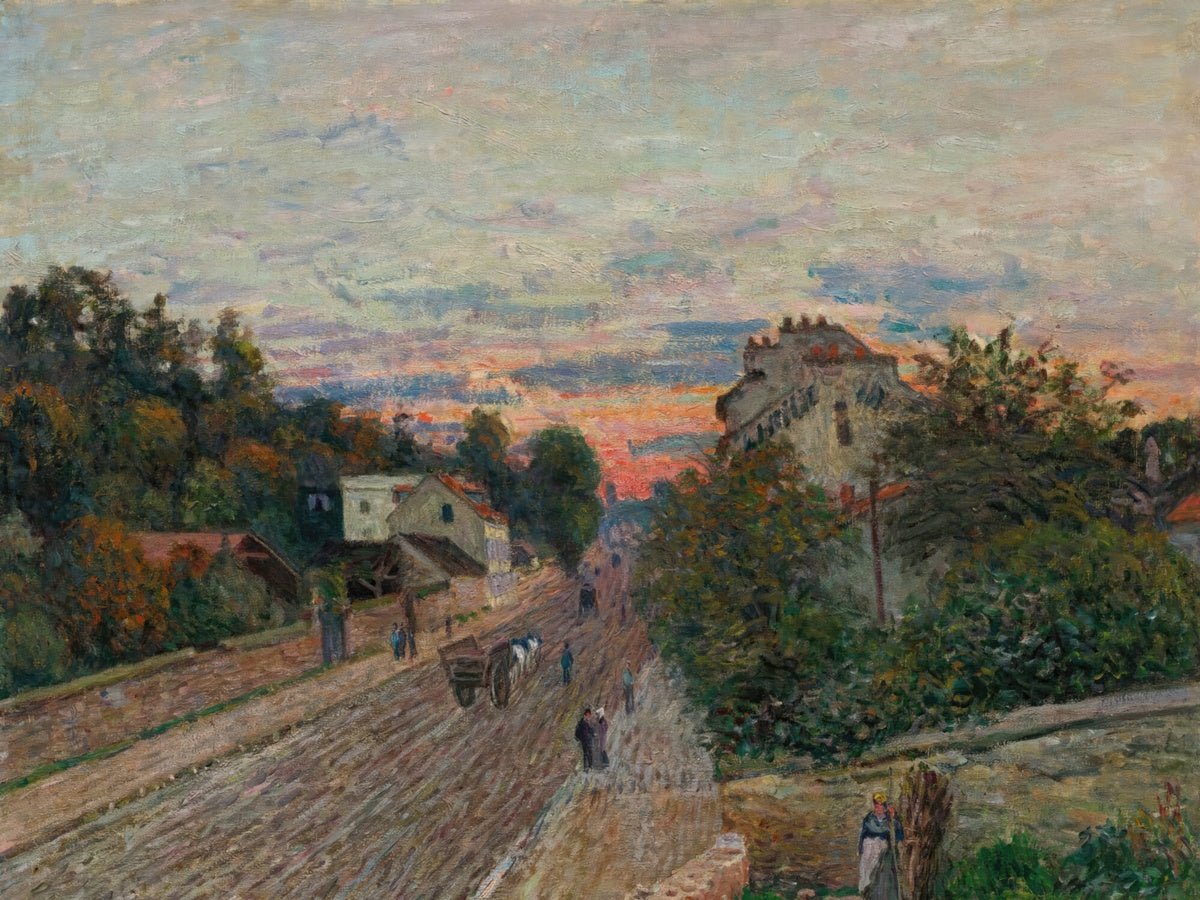 Sunset, Road to Versailles | Alfred Sisley | Ave Legato Art Prints