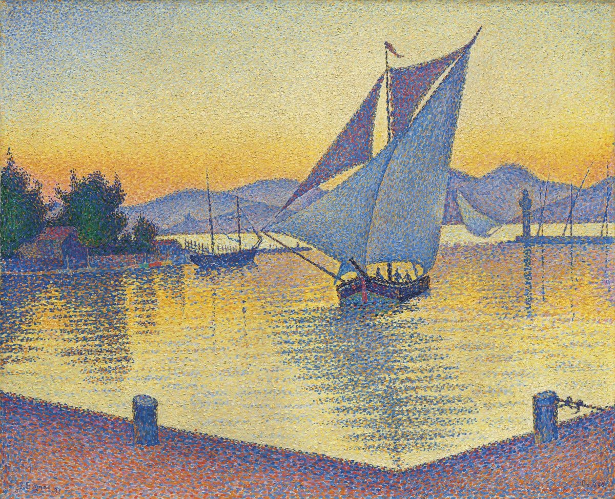 Sunset Ships | Paul Signac | Ave Legato Art Prints